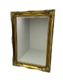 Rectangular gilt framed wall mirror