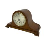 Mahogany cased Westminster chiming mantle clock and a 1950's Westminster chiming mantle clock with