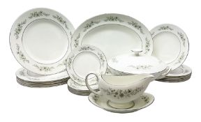 Wedgwood dinner service for six decorated in the Westbury pattern