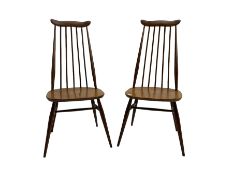 Pair of Ercol stick back chairs