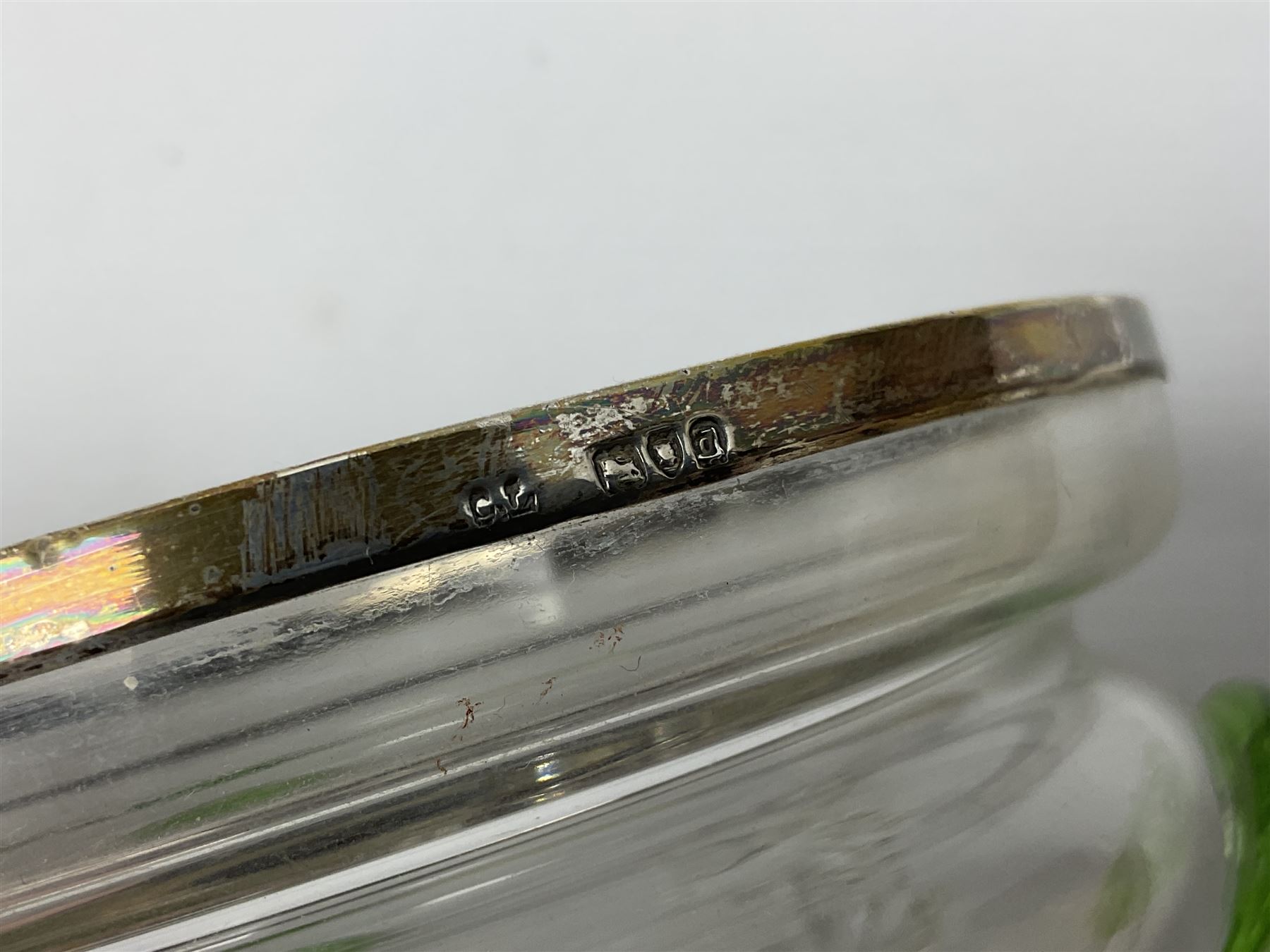 Guilloche and hallmarked silver lidded scent bottle - Image 7 of 9