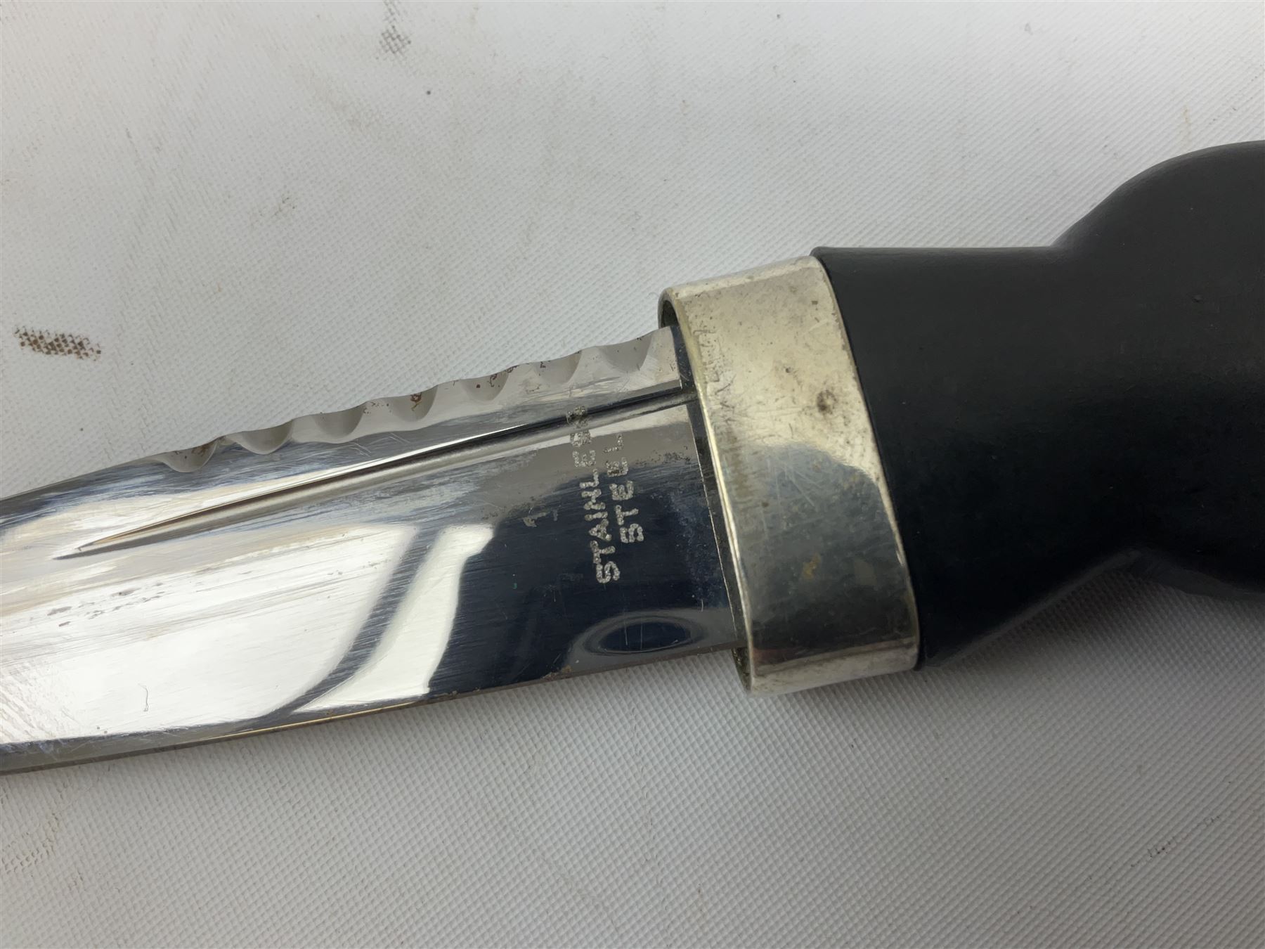 Scottish Sgian-Dubh with metal mounts and sheath - Image 6 of 9