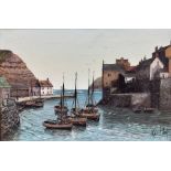 Kevin Platt (British 1945-): Staithes