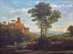 After Claude Lorrain (British 1600-1682): 'Landscape with the Voyage of Jacob'