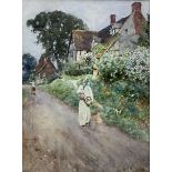 George Frederick Nicholls (British 1885-1937): 'The Old Manor House - Cropthorne Worcestershire'