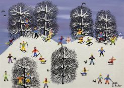 Gordon Barker (British 1960-): 'Out in the Snow what Fun'