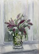 NRJ Hutton (British 20th century): Still Life of Flowers in a Jug