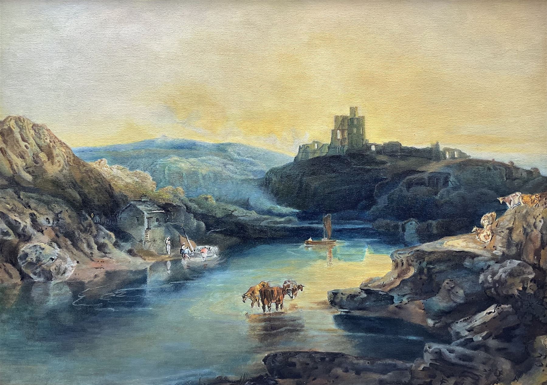 After Joseph Mallord William Turner (British 1775-1851): 'Norham Castle - Morning'