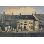 Arthur McArthur (British fl. 1880-1920): 'Bulls Head for Sale' and Victorian Street Scene - Bradford