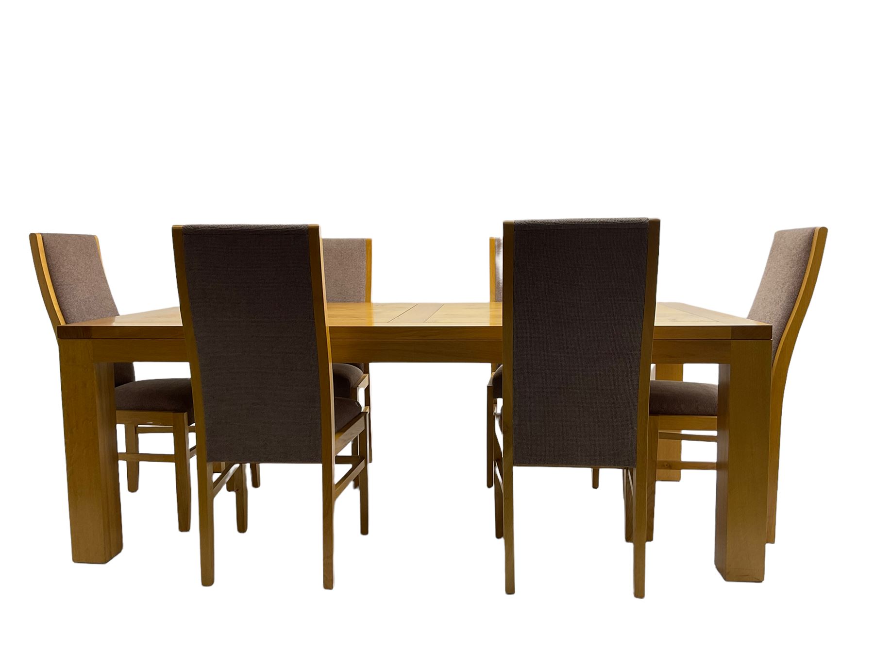 Large pippy oak rectangular dining table - Image 6 of 13