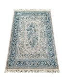 Persian Nain design pale pink and blue ground rug