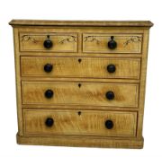 Victorian scumbled painted pine chest