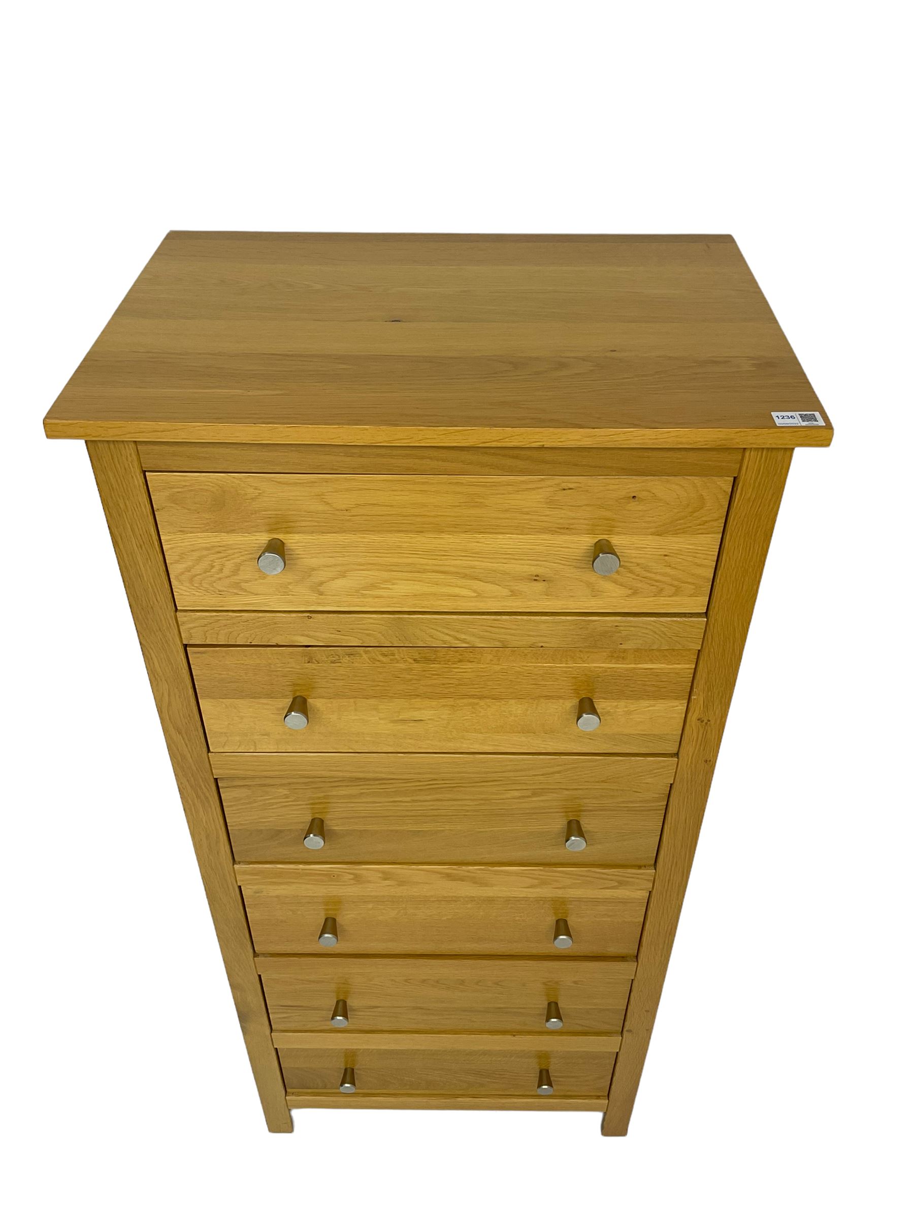 Light oak six drawer chest - Image 6 of 6