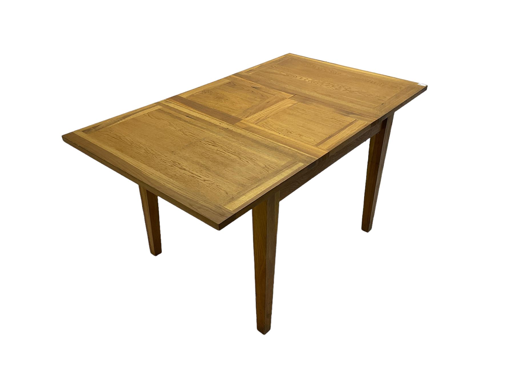 Light oak extending dining table - Image 6 of 7