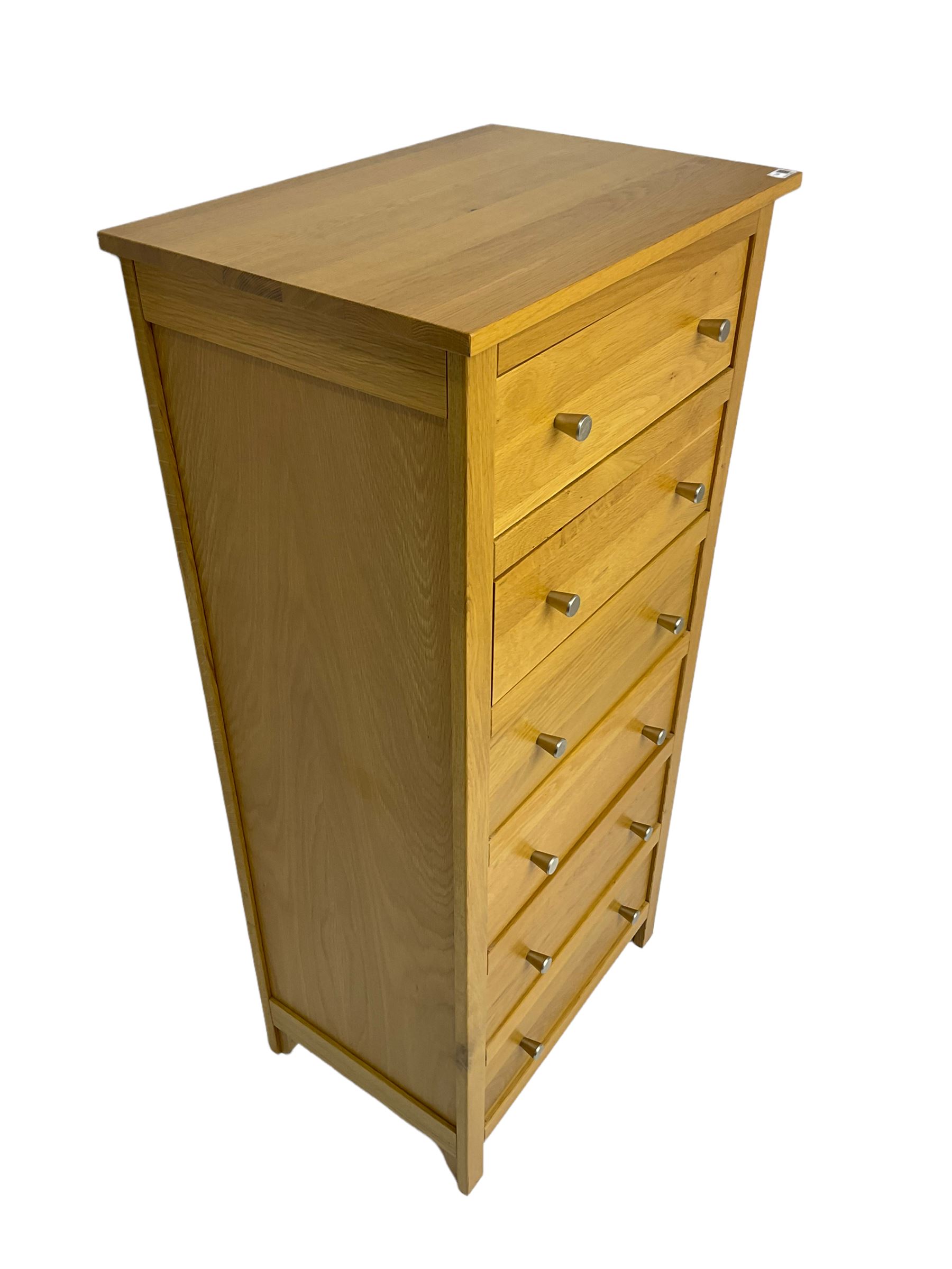 Light oak six drawer chest - Image 3 of 6