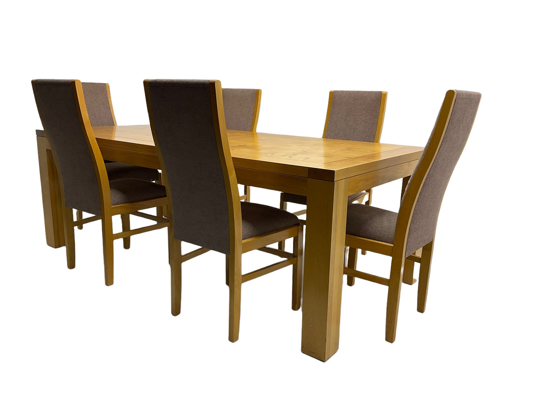 Large pippy oak rectangular dining table - Image 3 of 13