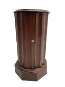 Victorian cylinder bedside pot cupboard