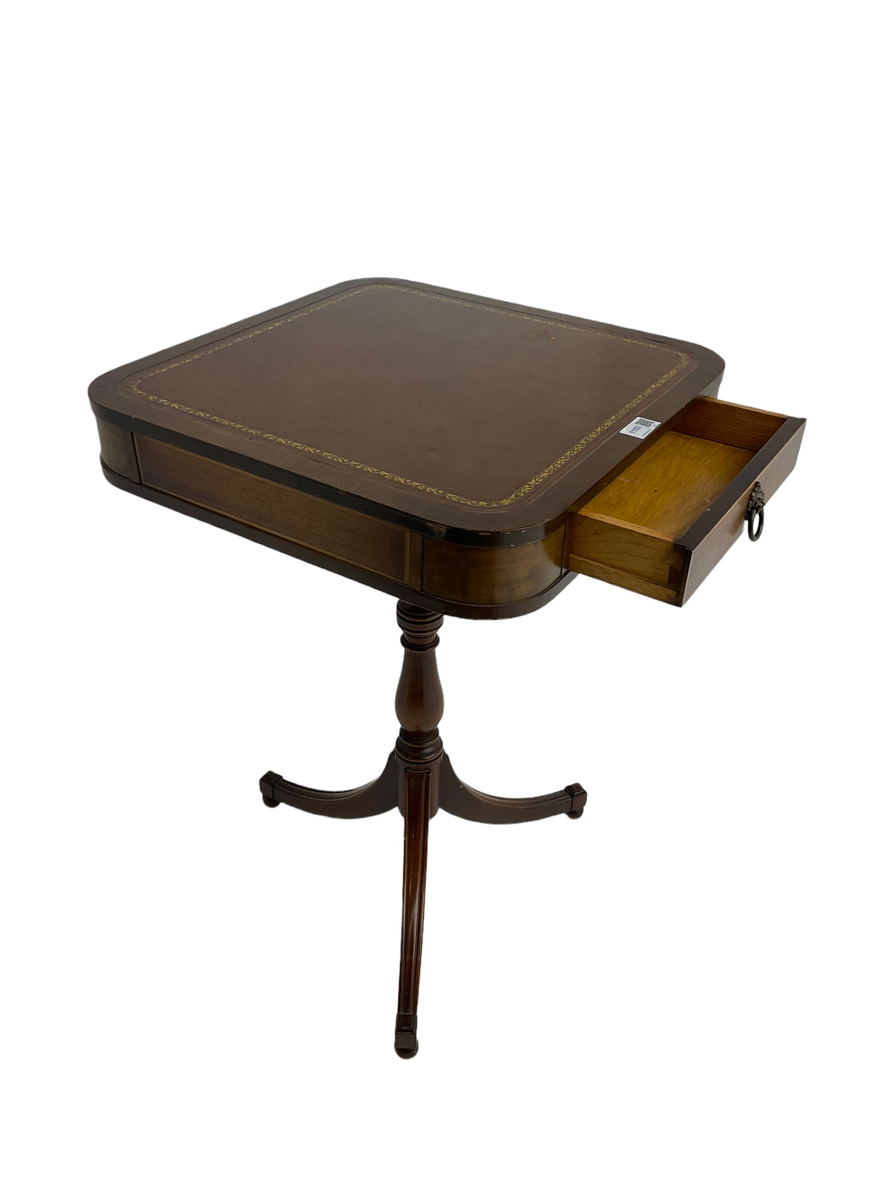 Regency style mahogany pedestal table - Image 7 of 7
