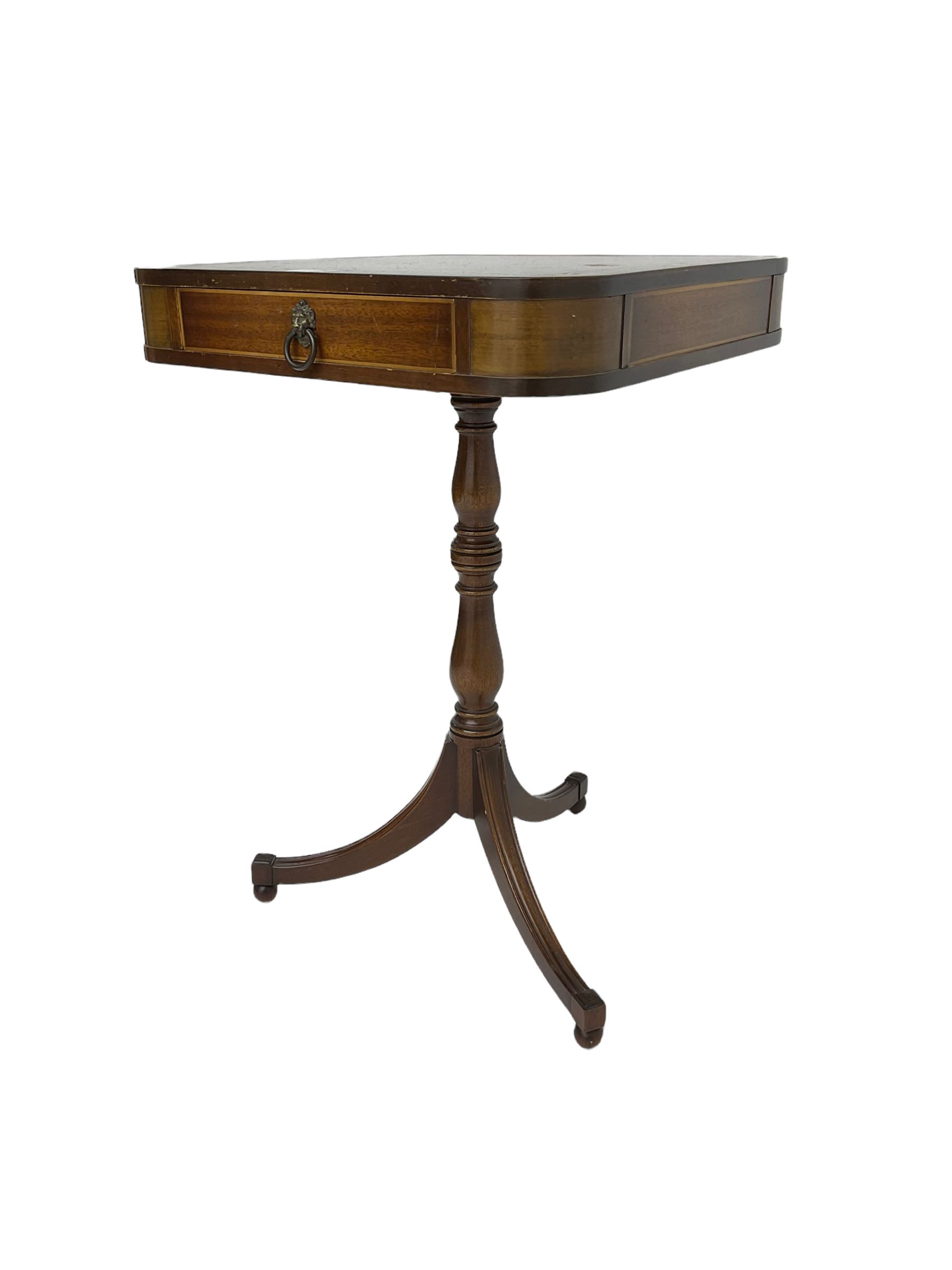 Regency style mahogany pedestal table - Image 4 of 7