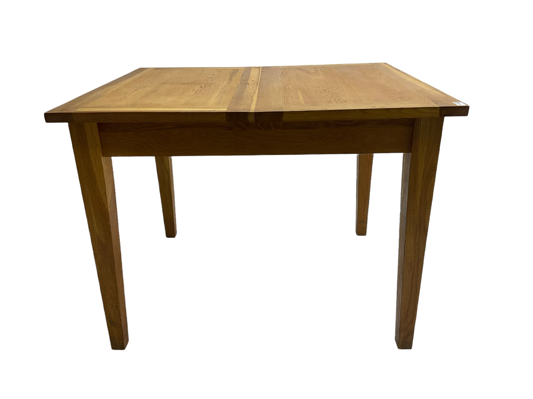 Light oak extending dining table - Image 5 of 7
