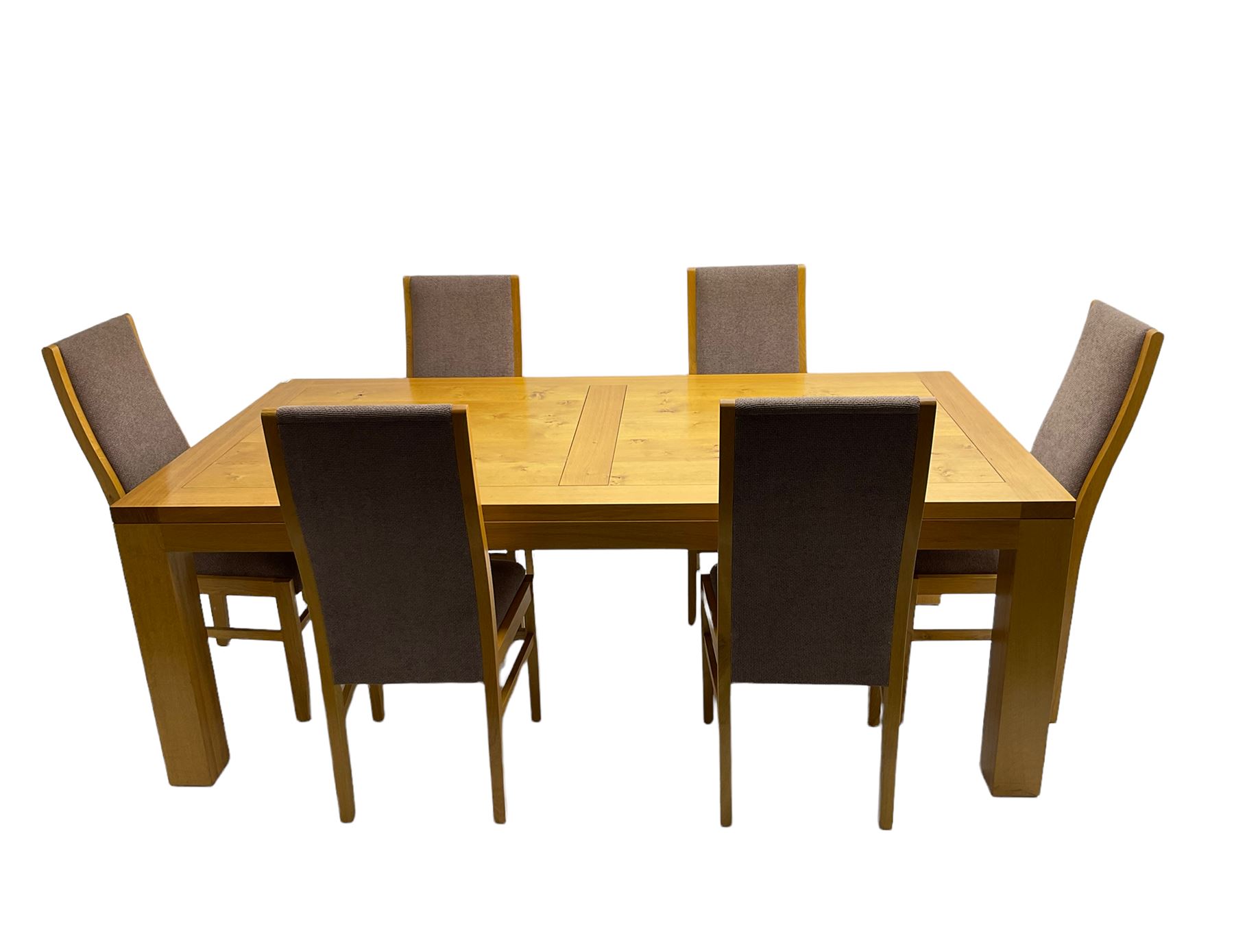 Large pippy oak rectangular dining table - Image 7 of 13