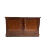 19th century mahogany plate warmer cupboard