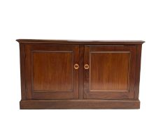 19th century mahogany plate warmer cupboard