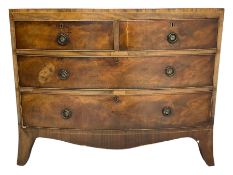 Early 19th century inlaid mahogany chest