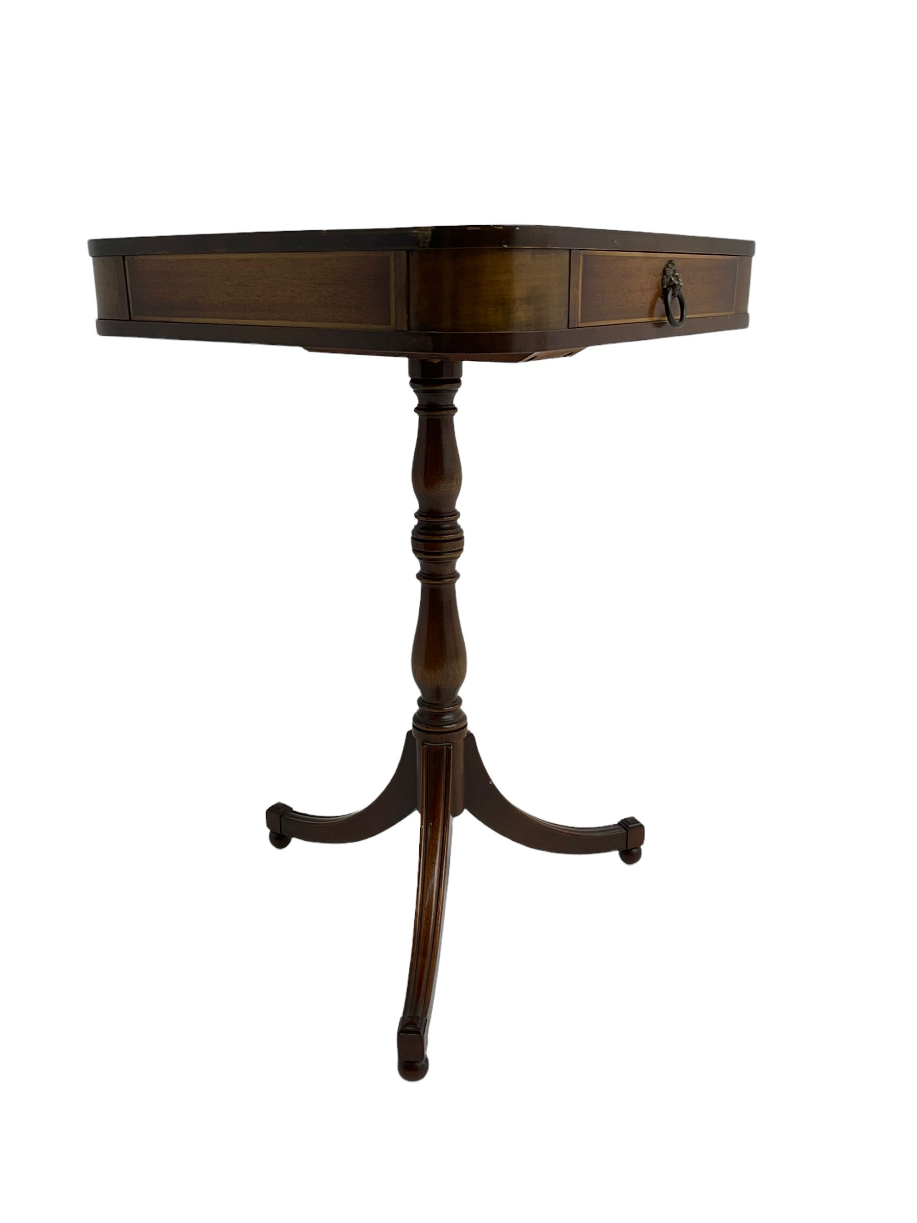 Regency style mahogany pedestal table - Image 3 of 7