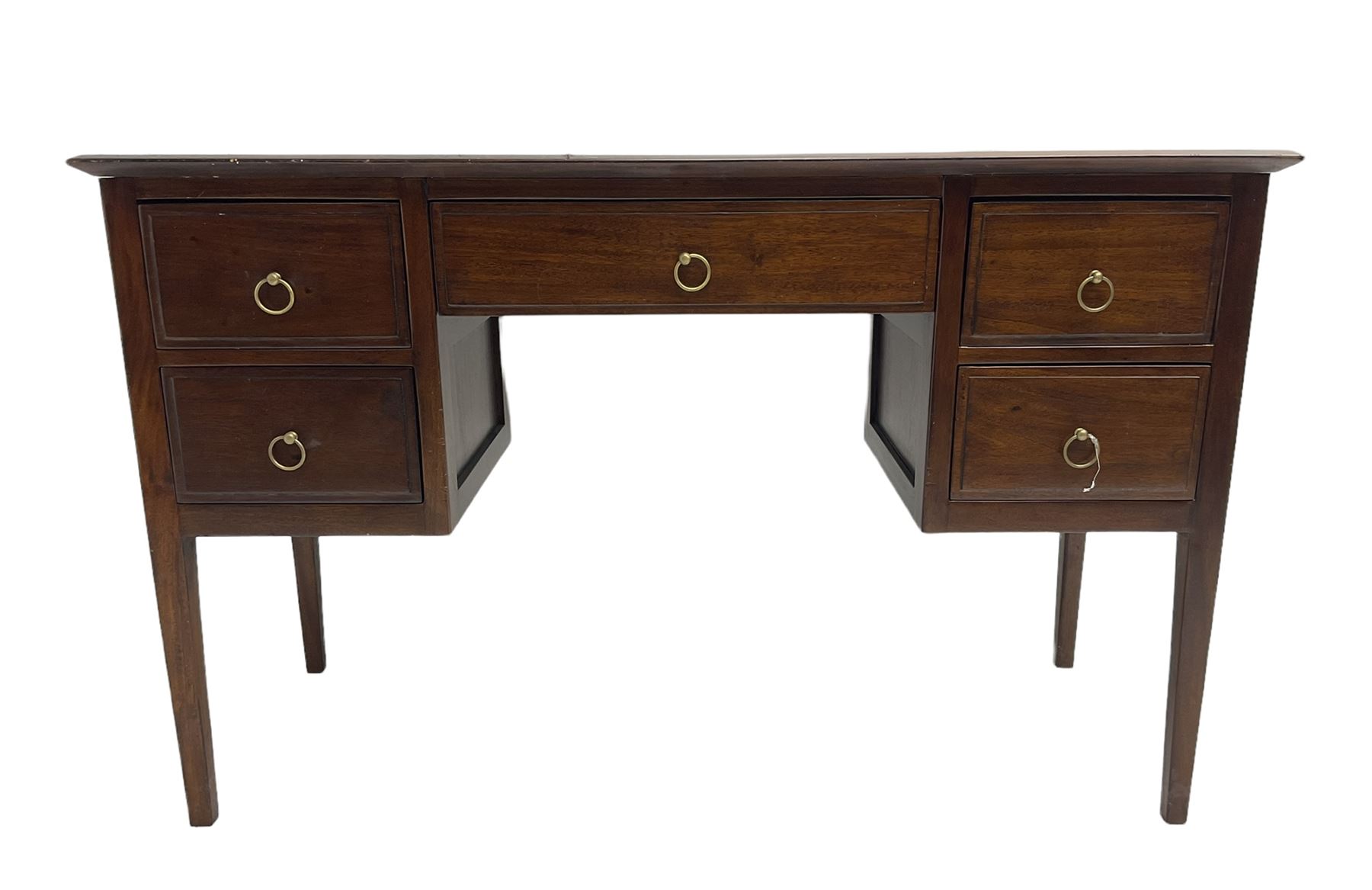 Hardwood kneehole dressing table or desk