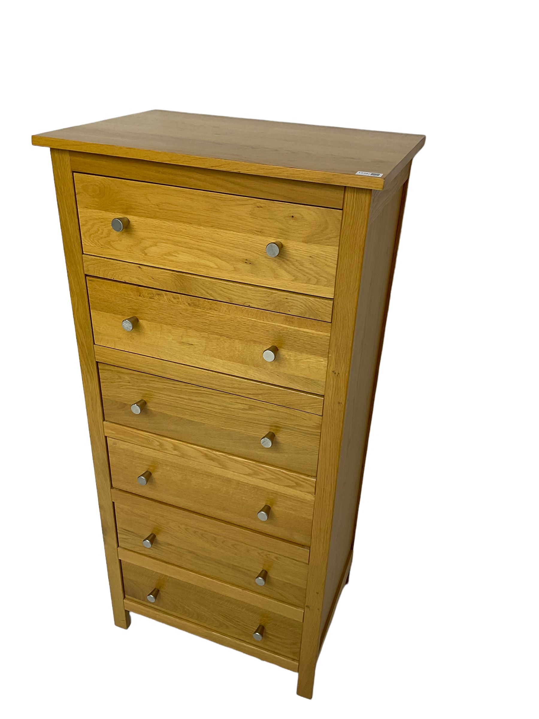 Light oak six drawer chest - Image 4 of 6