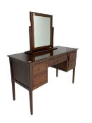 Hardwood kneehole dressing table or desk