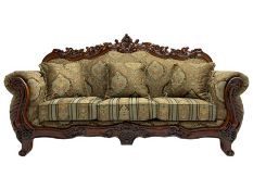 Italian Baroque design three seat sofa