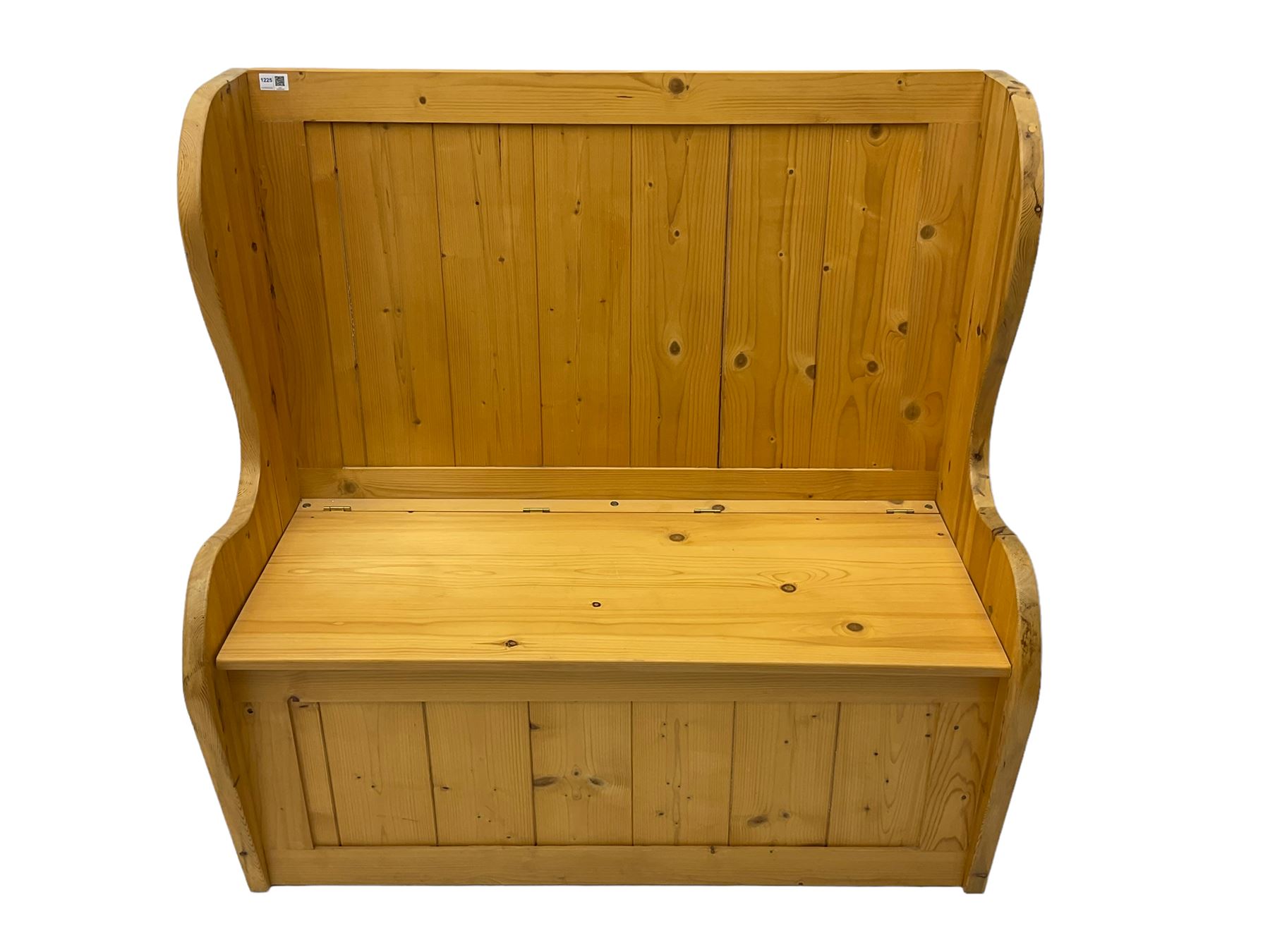 Solid pine hall bench - Image 4 of 4