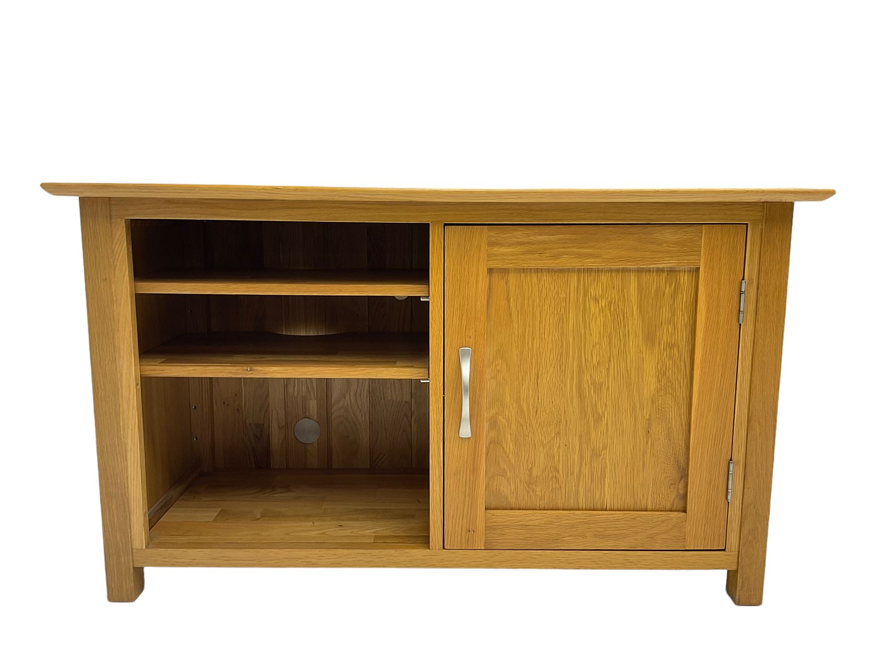 Light oak television cabinet
