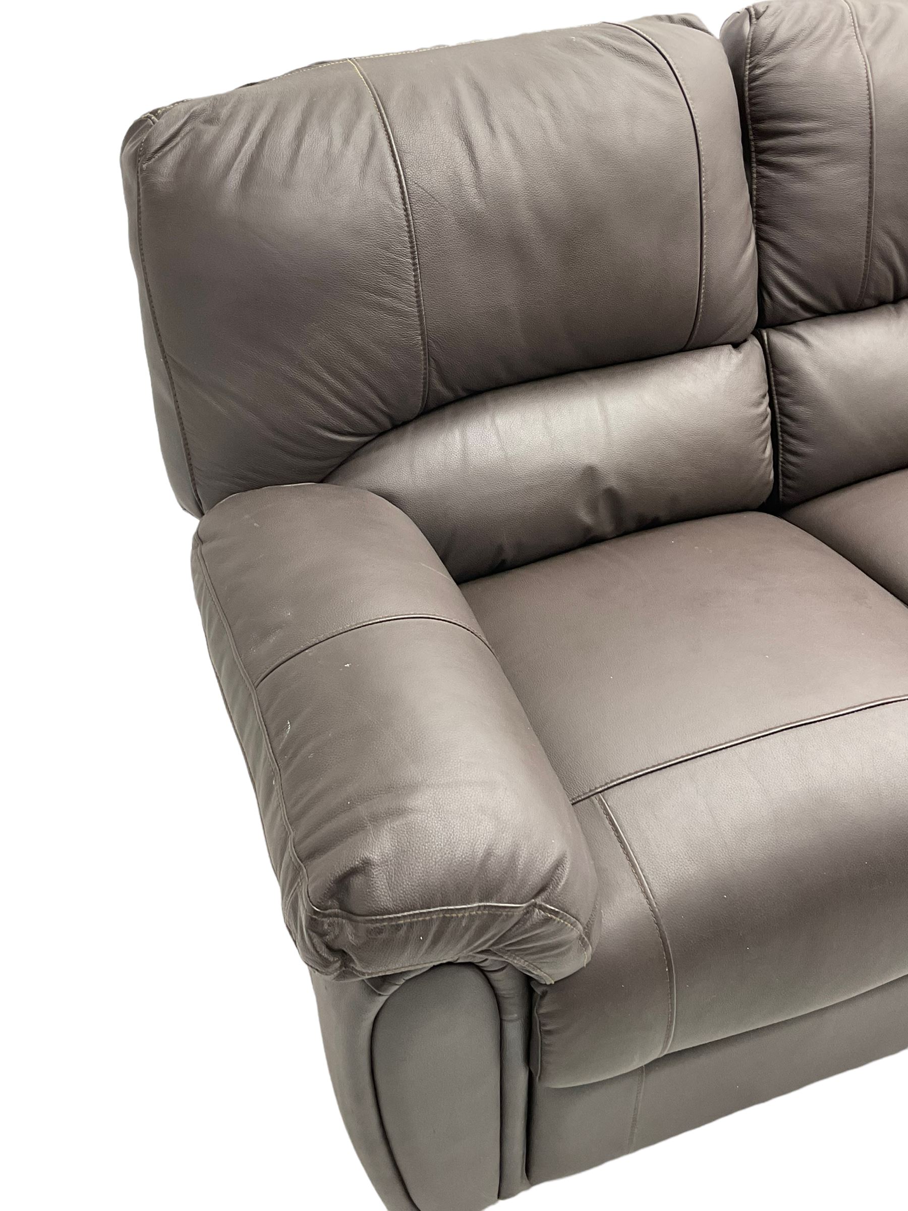 Three seat manual reclining sofa (W200cm) - Image 2 of 6