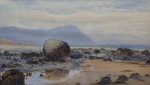 Lester Sutcliffe (British 1848-1943): 'Conwy Estuary Deganwy Sands'