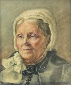 Attrib. Walter Langley (Newlyn School 1852-1922): Portrait of an Elderly Lady
