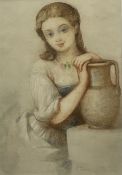 Jean Pierre Victor Dartiguenave (French c.1814-185): Girl with a Jug of Water