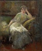 Paul Georges (USA 1923-2002): Portrait of a Seated Lady