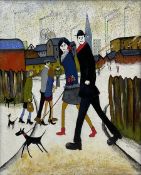 John Hanley (Northern British 1947-): 'Walking the Dog'