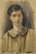 Haydn Reynolds Mackey (British 1881-1979): Portrait of a Young Lady