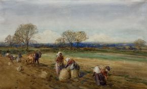 John Atkinson (Staithes Group 1863-1924): Picking Potatoes