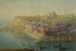 Alfred William Hunt (British 1830-1896): The Abbey and East Cliff Whitby