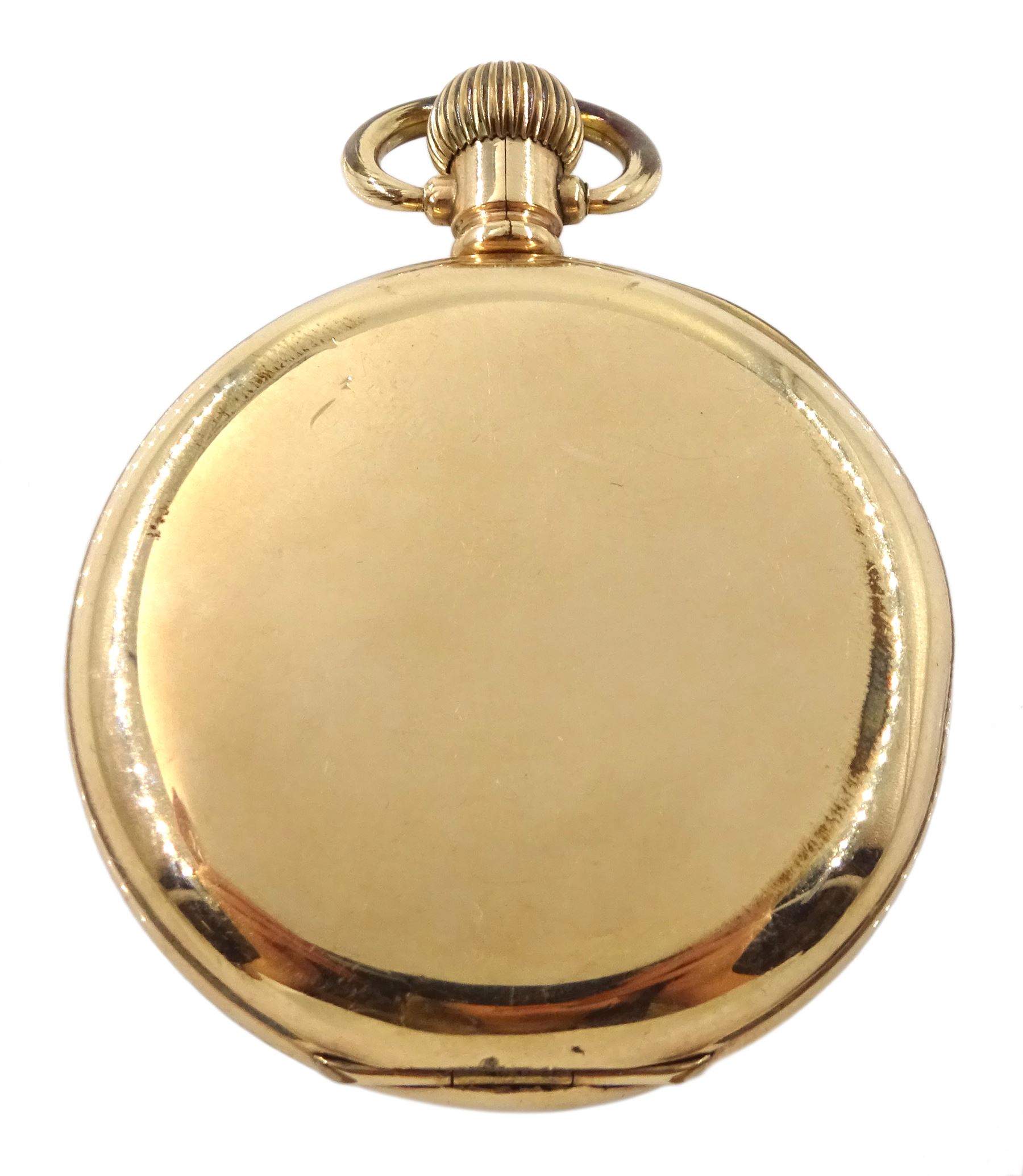 Early 20th century gold-plated keyless open face Swiss lever pocket watch by Northern Goldsmiths Co - Image 2 of 3