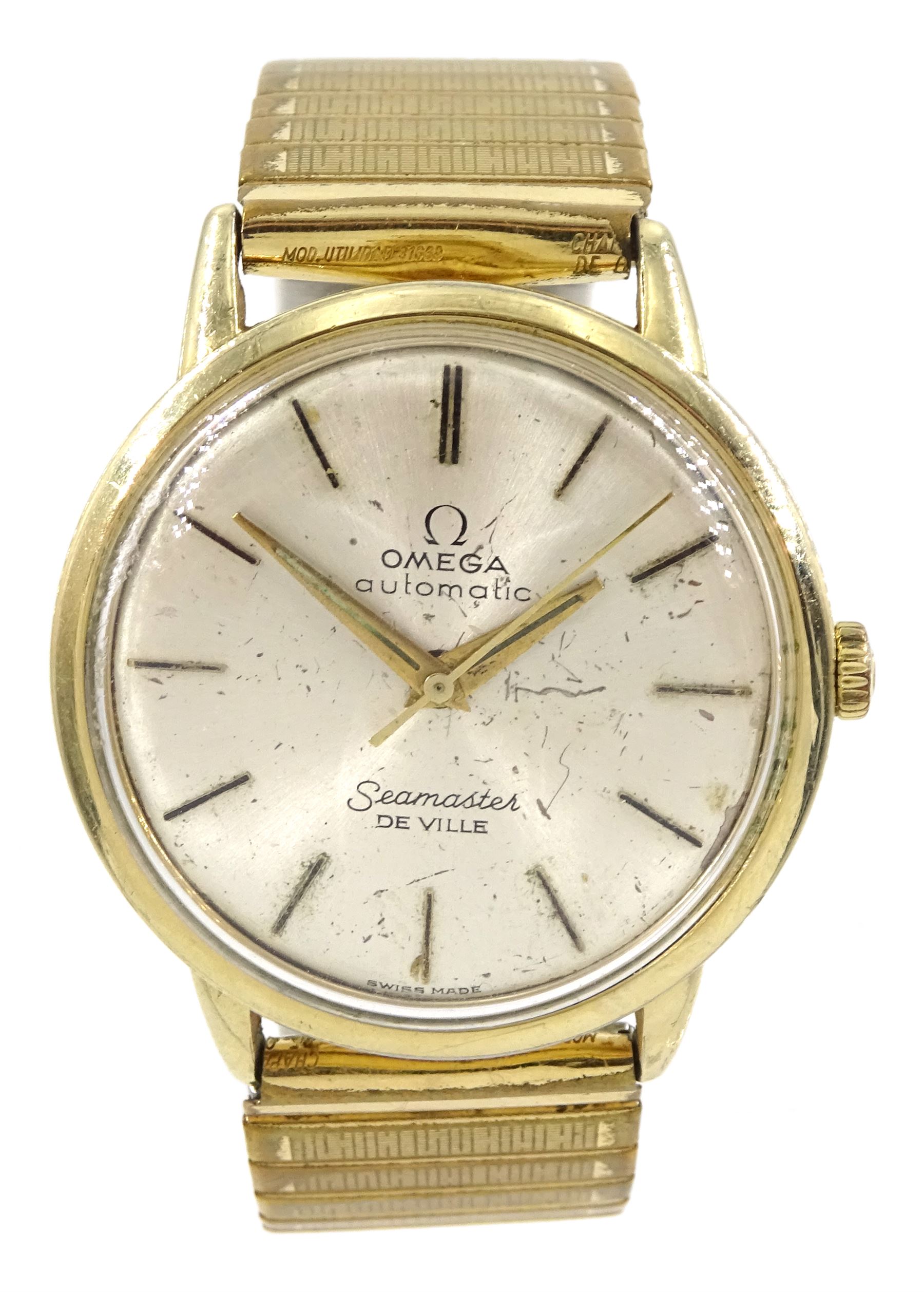 Omega Seamaster De Ville gentleman's automatic gold-plated wristwatch