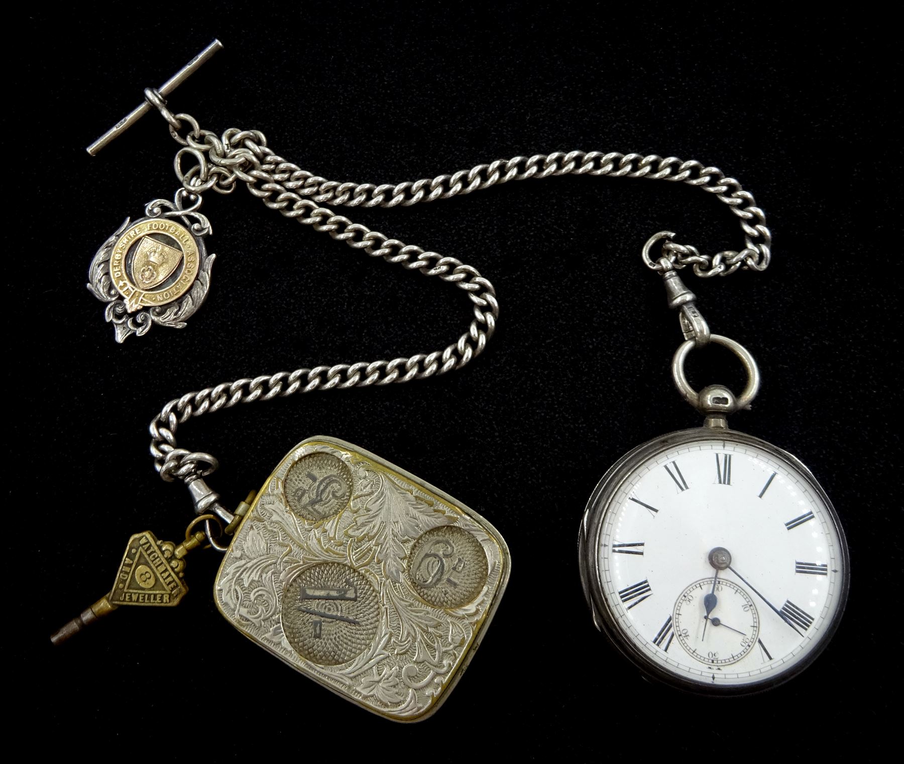 Victorian silver open face fusee lever pocket watch by Adam Burdess - Image 2 of 5