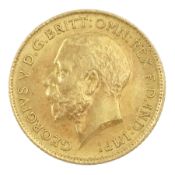 King George V 1914 gold half sovereign