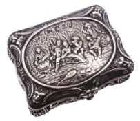 Late 19th century German Hanau silver box