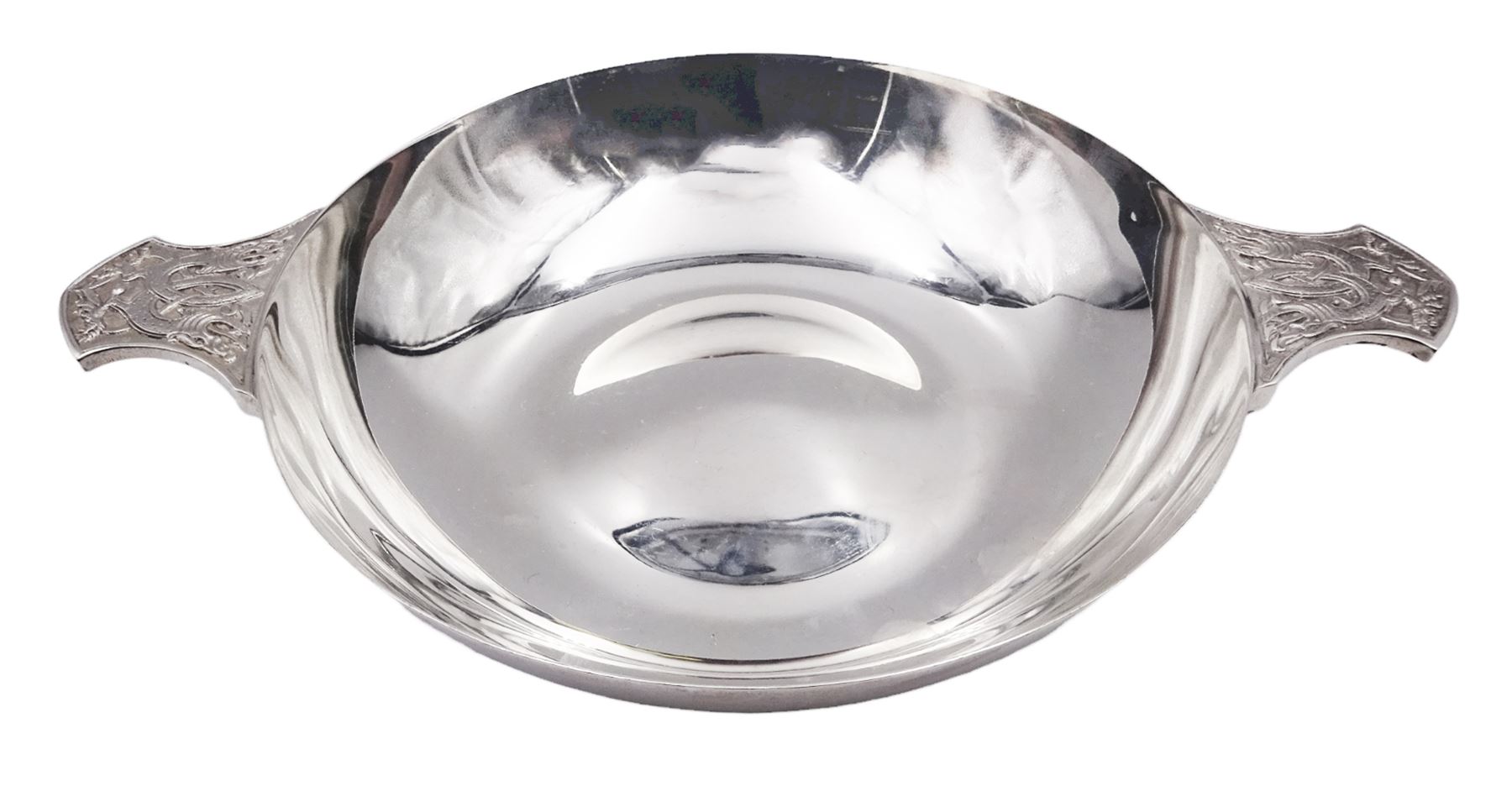 Large modern silver Quaich - Image 3 of 5